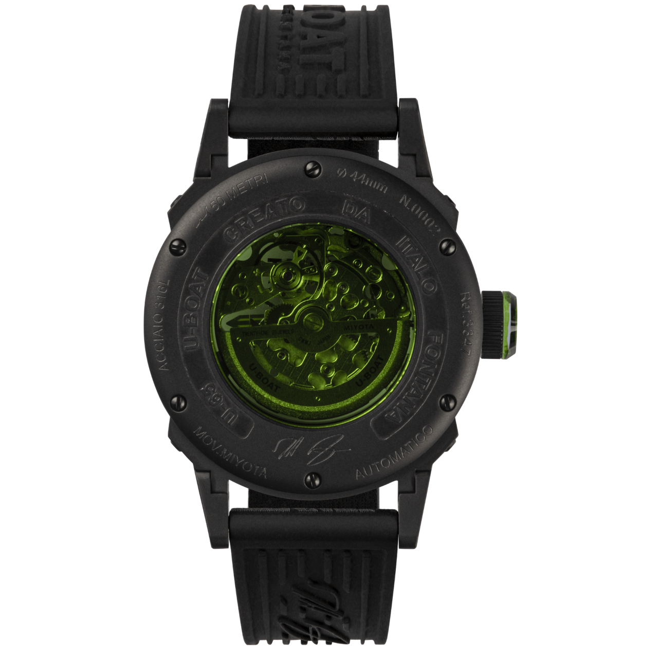 U-Boat Men's Watch 44mm U-65 Automatic Green
