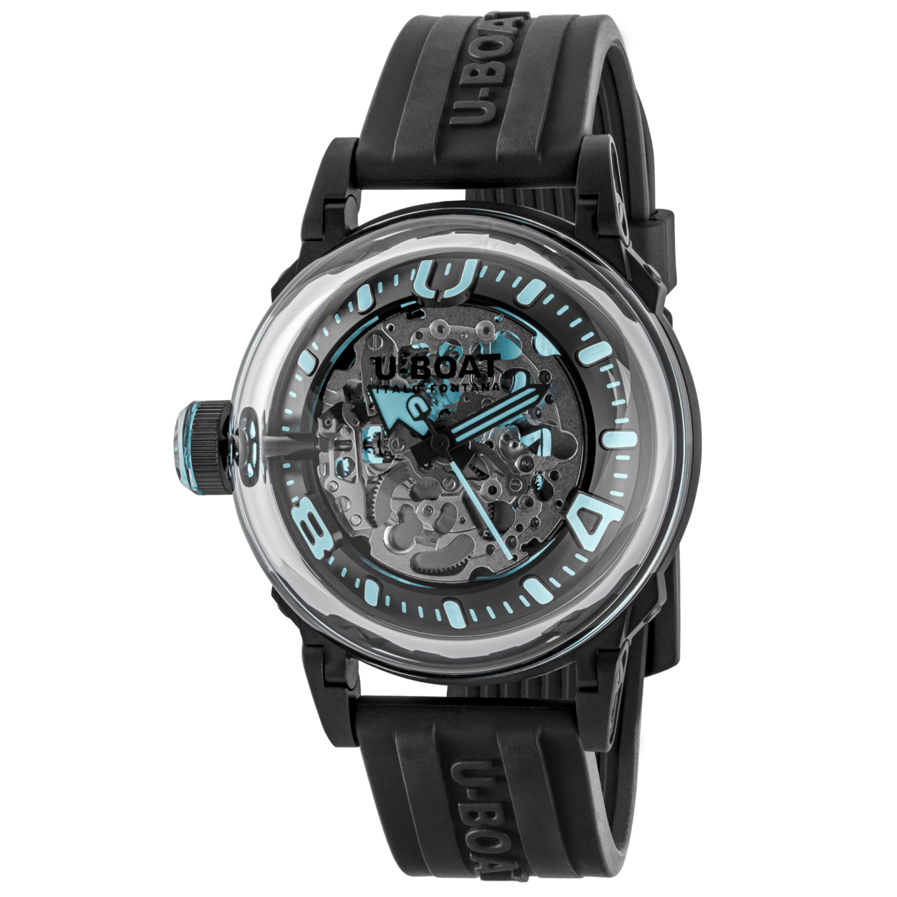 U-Boat Men’s Watch 44mm U-65 Automatic Skeleton Turquoise