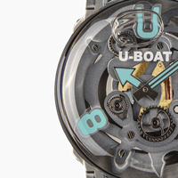 Thumbnail for U-Boat Men's Watch 44mm U-65 Black Turquoise