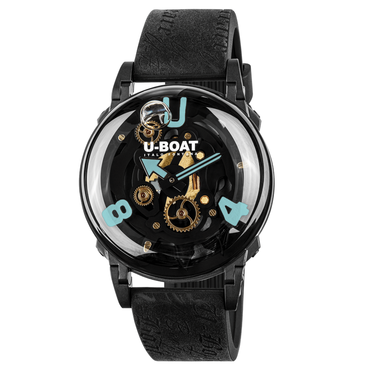U-Boat Men's Watch 44mm U-65 Turquoise Black PVD