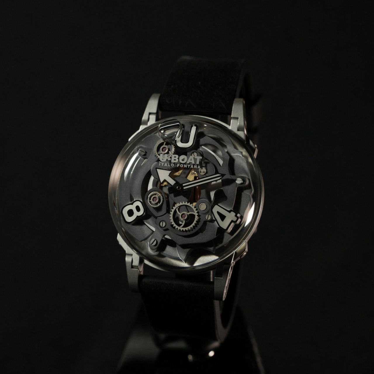 U-Boat Men's Watch 44mm U-65 Grey Stainless Steel