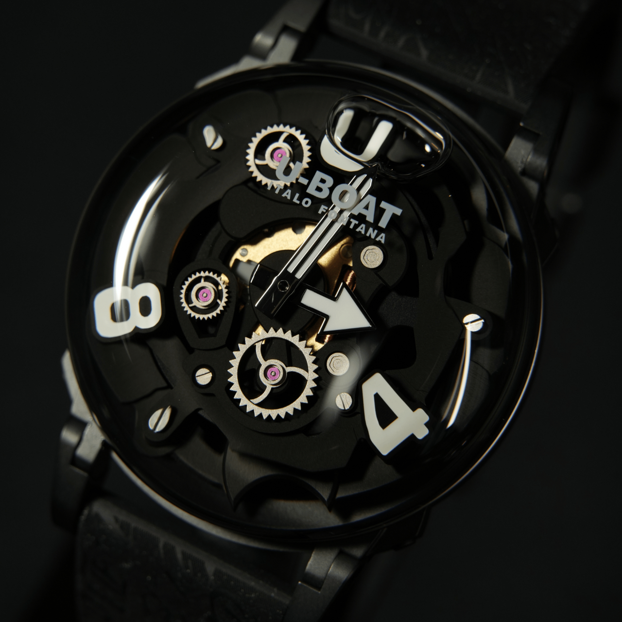 U-Boat Men's Watch 44mm U-65 Black PVD Stainless Steel