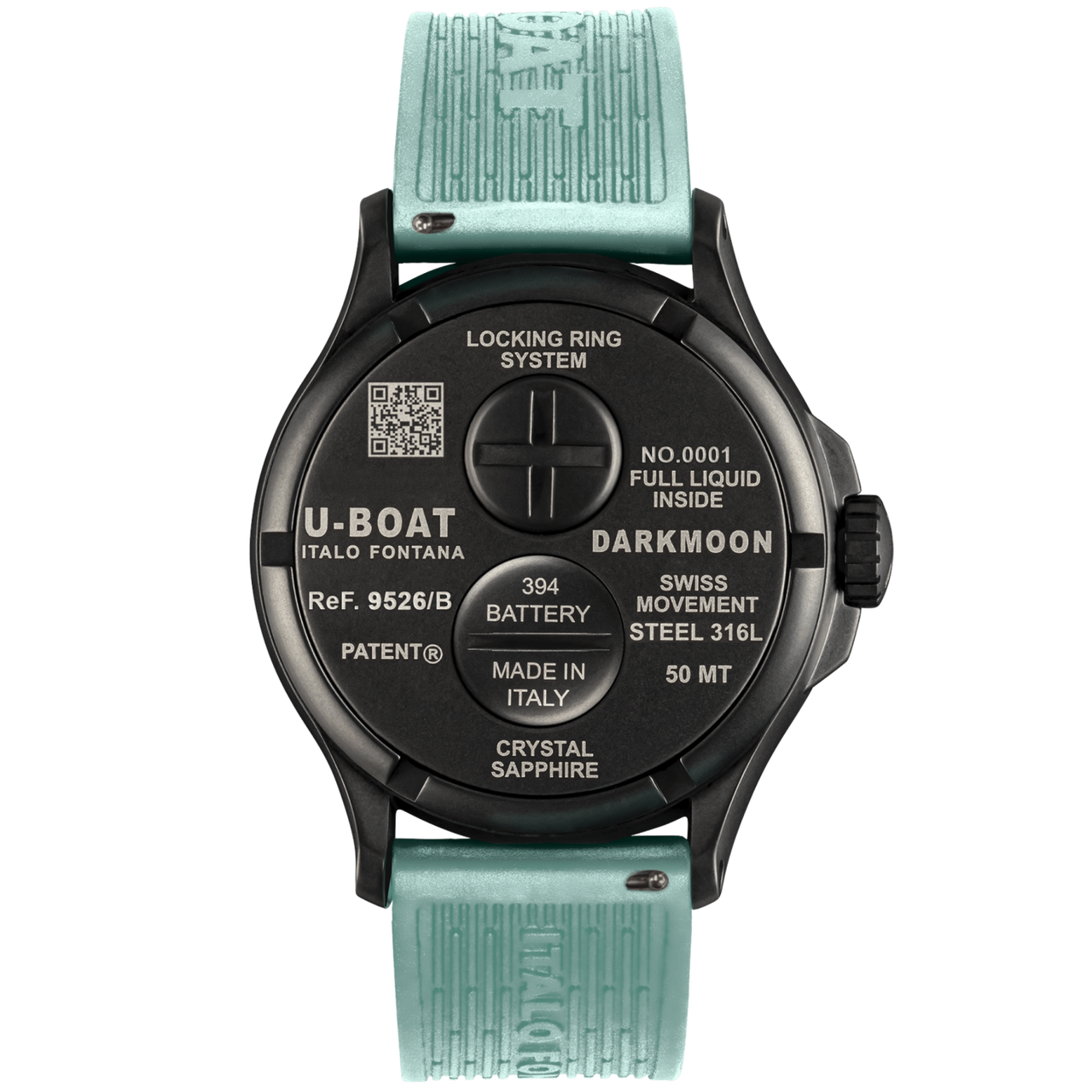 U-Boat Men’s Watch 47mm Darkmoon Oil Immersion Aquamarine
