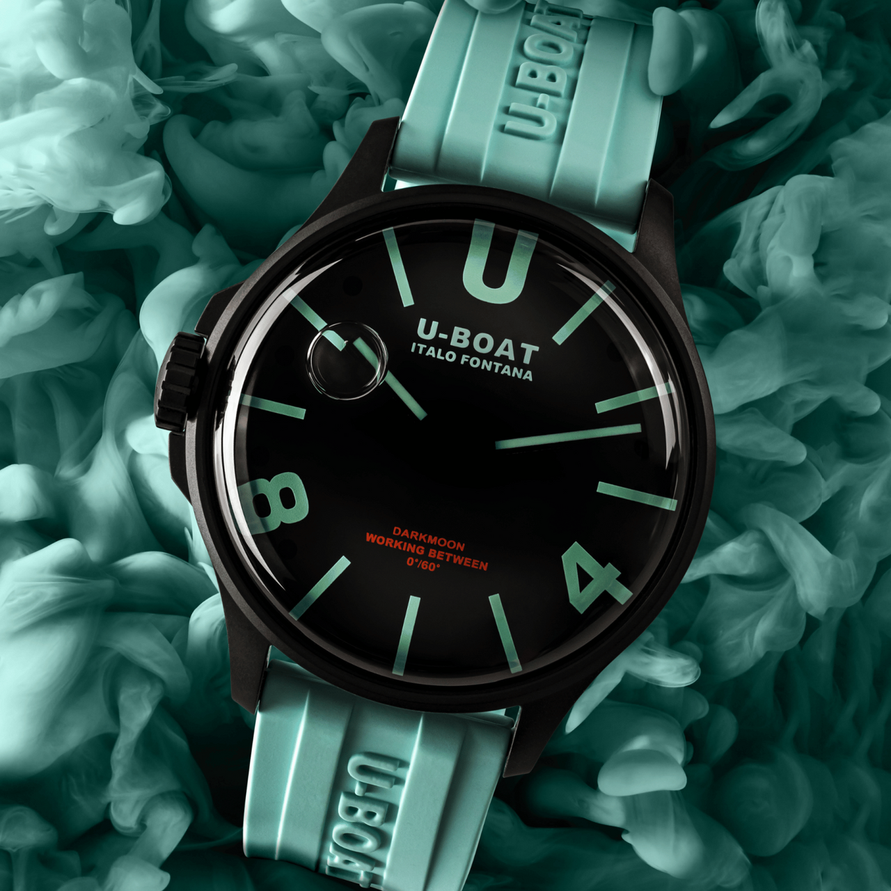 U-Boat Men’s Watch 47mm Darkmoon Oil Immersion Aquamarine