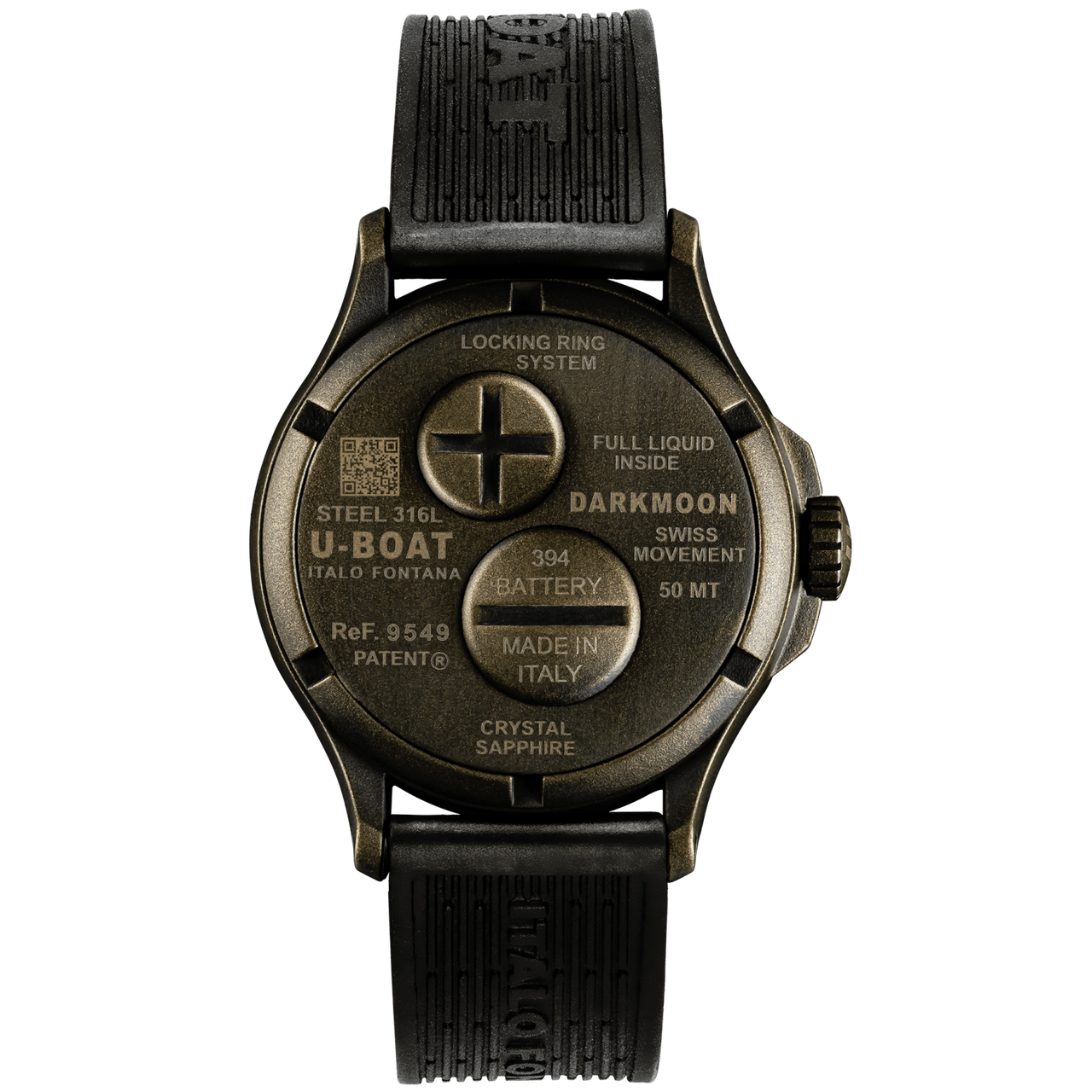 U-Boat Men’s Watch 40mm Darkmoon Vintage Oil Immersion Brown