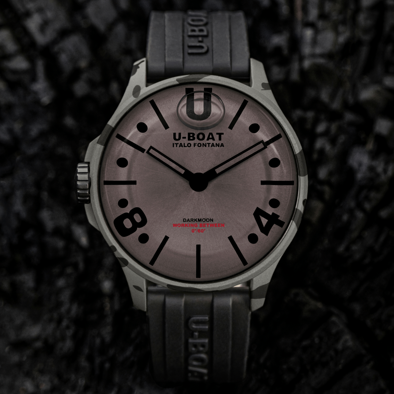 U-Boat Men’s Camouflage Watch 40mm Darkmoon Oil Immersion Grey