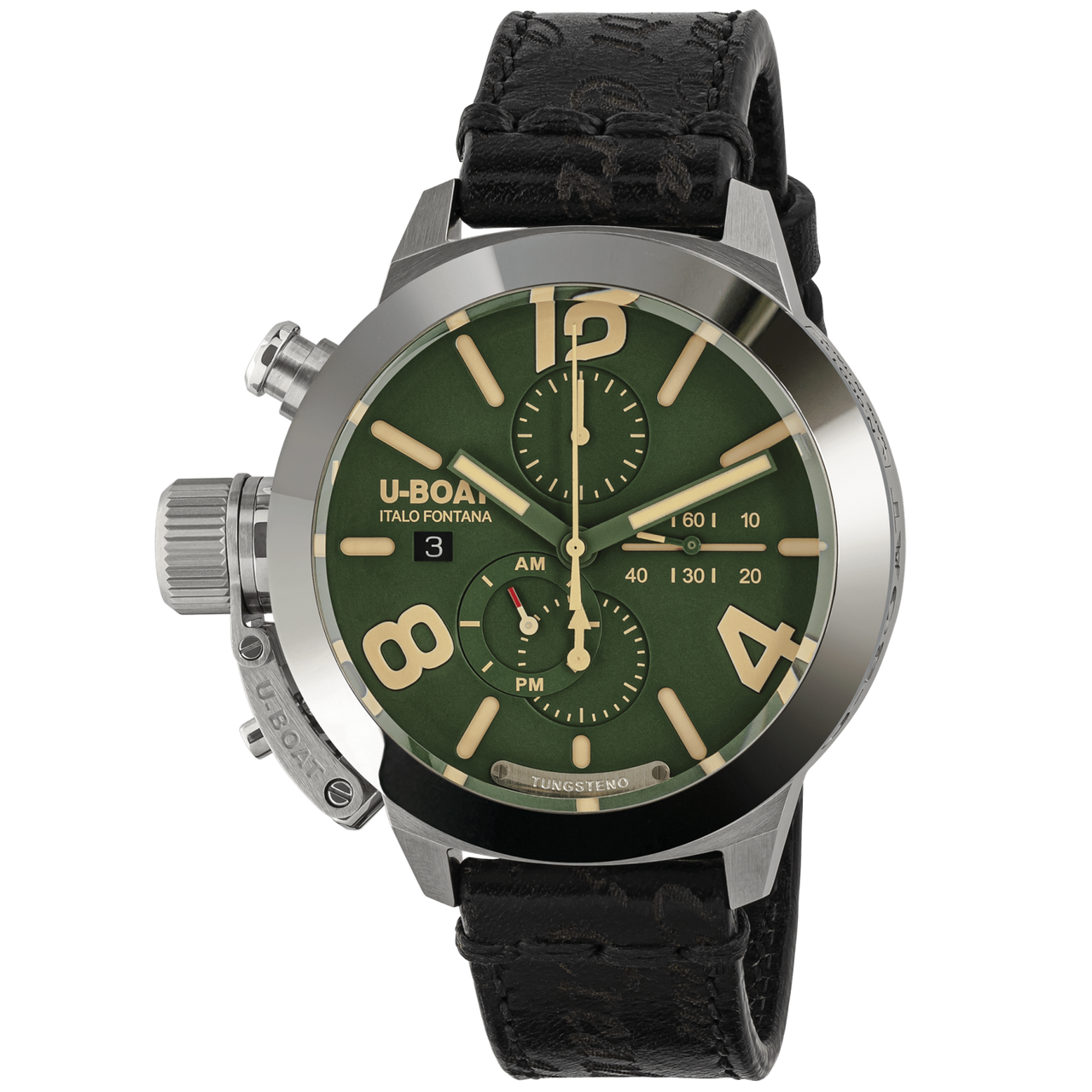 U-Boat Men’s Watch 45mm Classico Tungsten Chronograph Green