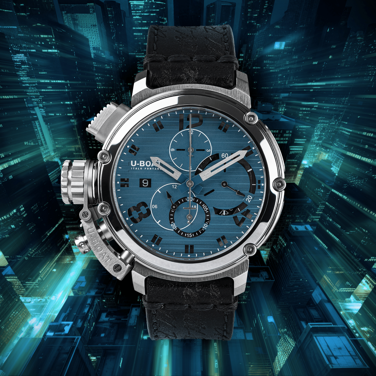 U-Boat Men’s Watch 46mm Chimera 46 Chronograph Blue
