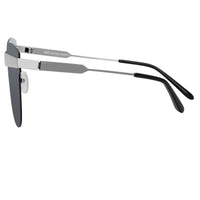 Thumbnail for United Nude Sunglasses D-Frame Silver Black With Grey Lenses Category 3 UN2C2SUN - Watches & Crystals