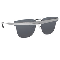 Thumbnail for United Nude Sunglasses D-Frame Silver Black With Grey Lenses Category 3 UN2C2SUN - Watches & Crystals
