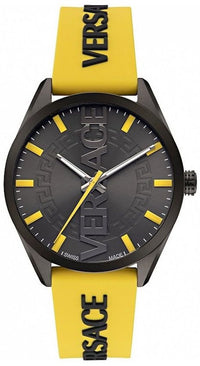 Thumbnail for Versace Men's Watch V-Vertical 42mm Black Yellow VE3H00222