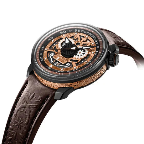 Watches - Bomberg BB-01 Automatic Mariachi Skull Men's Brown Watch CT43ASPGD.24-1.11