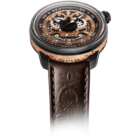 Watches - Bomberg BB-01 Automatic Mariachi Skull Men's Brown Watch CT43ASPGD.24-1.11