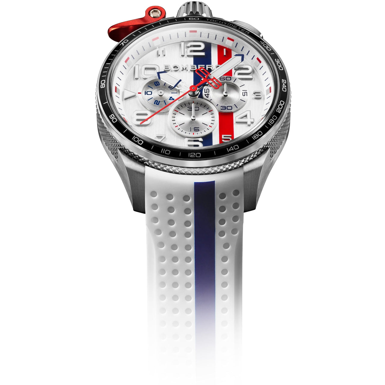 Watches - Bomberg Le Mans Men's White Watch BS45CHSP.059-4.10