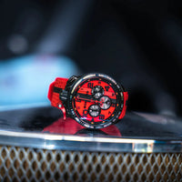 Thumbnail for Watches - Bomberg Monza Men's Red Watch BS45CHPBA.059-15.12