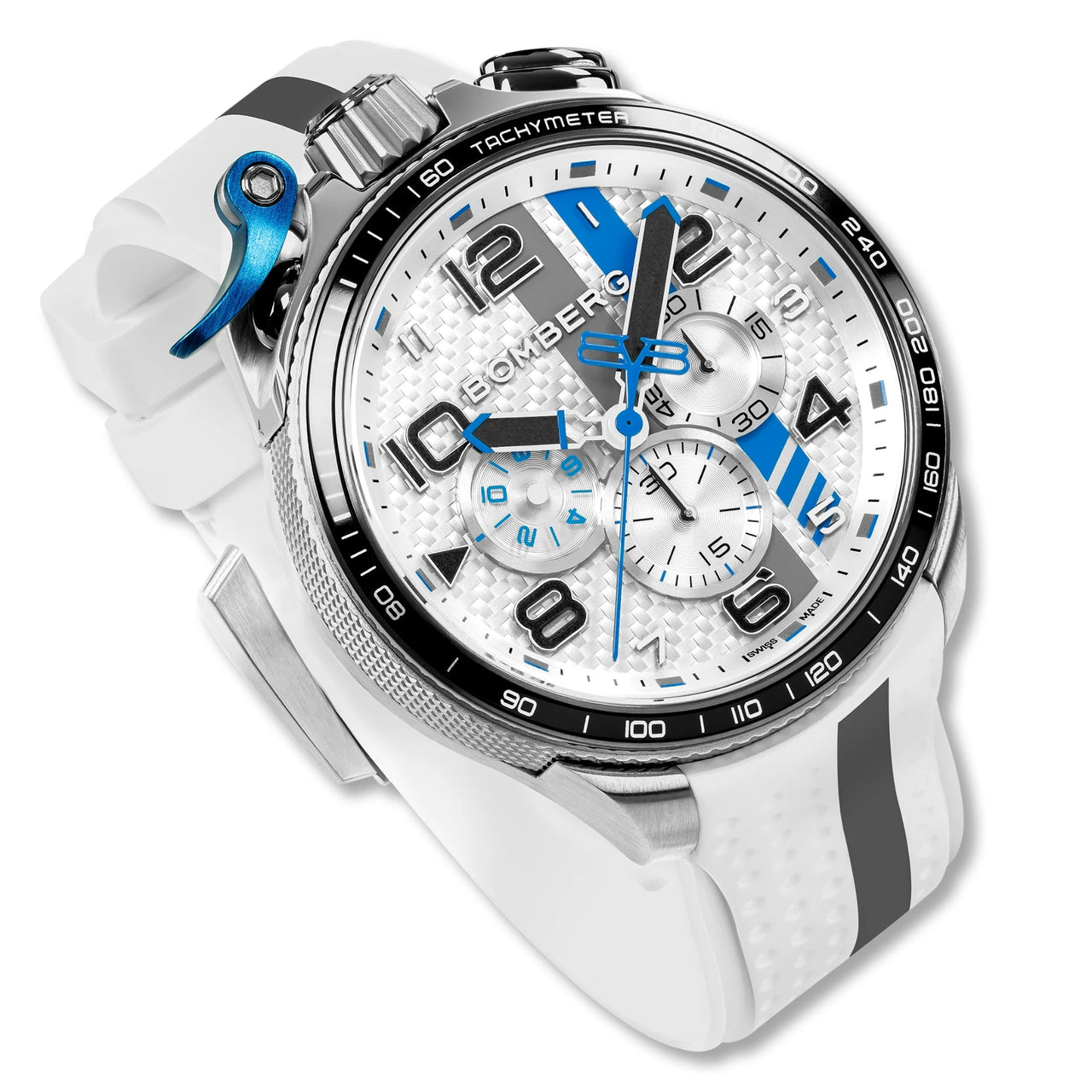 Watches - Bomberg Yas Marina Men's White Watch BS45CHSP.059-20.12