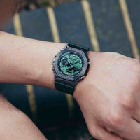 Thumbnail for Watches - Casio G-Shock Men's Green Watch GM-2100B-3AER