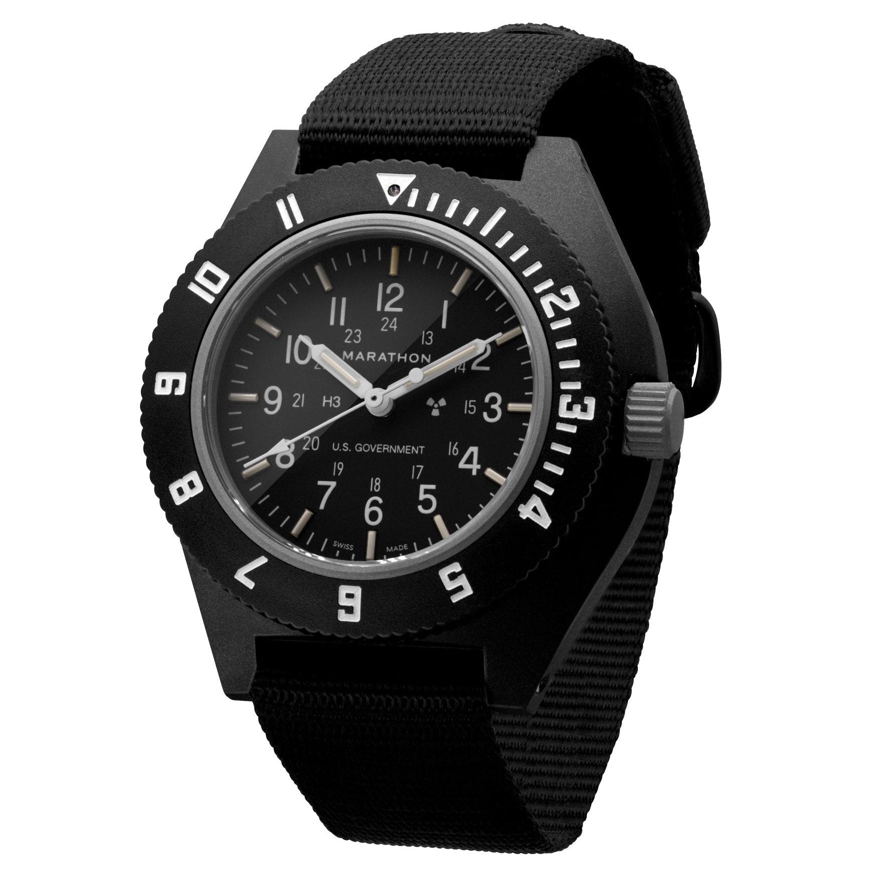 Watches - Marathon Black Pilot's Navigator - 41mm - US Government / Ballistic Nylon / Black - WW194001-S-BK-B