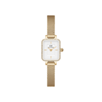 Thumbnail for Daniel Wellington Quadro Mini Lumine Bezel Gold Watch DW00100730