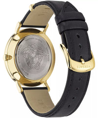 Thumbnail for Versace Essential Ladies Black Gold Watch VEK400421