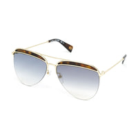 Thumbnail for Marc Jacobs Women's Pilot Sunglasses Gold Gradient Blue MARC 268/S 086 Havana