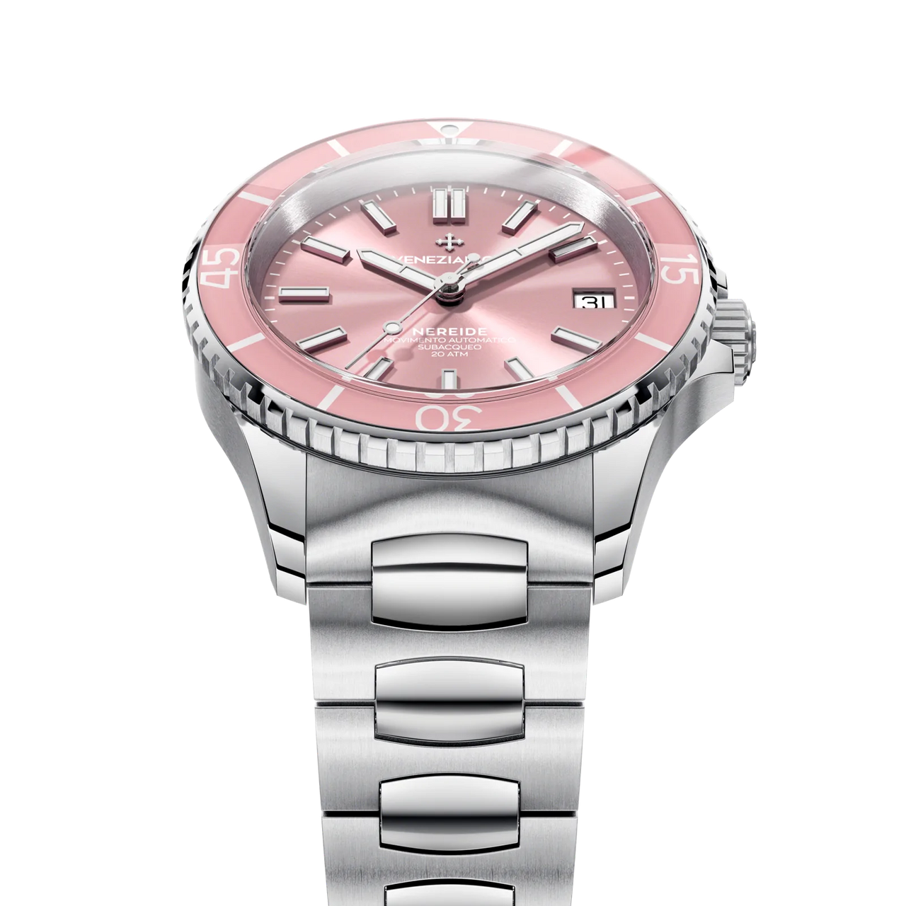 Venezianico Automatic Watch Nereide 39 Canova Bracelet Pink 3121503C