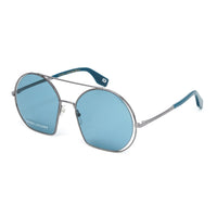 Thumbnail for Marc Jacobs Unisex Oversized Pilot Sunglasses Silver Blue MARC 325/S Y6I