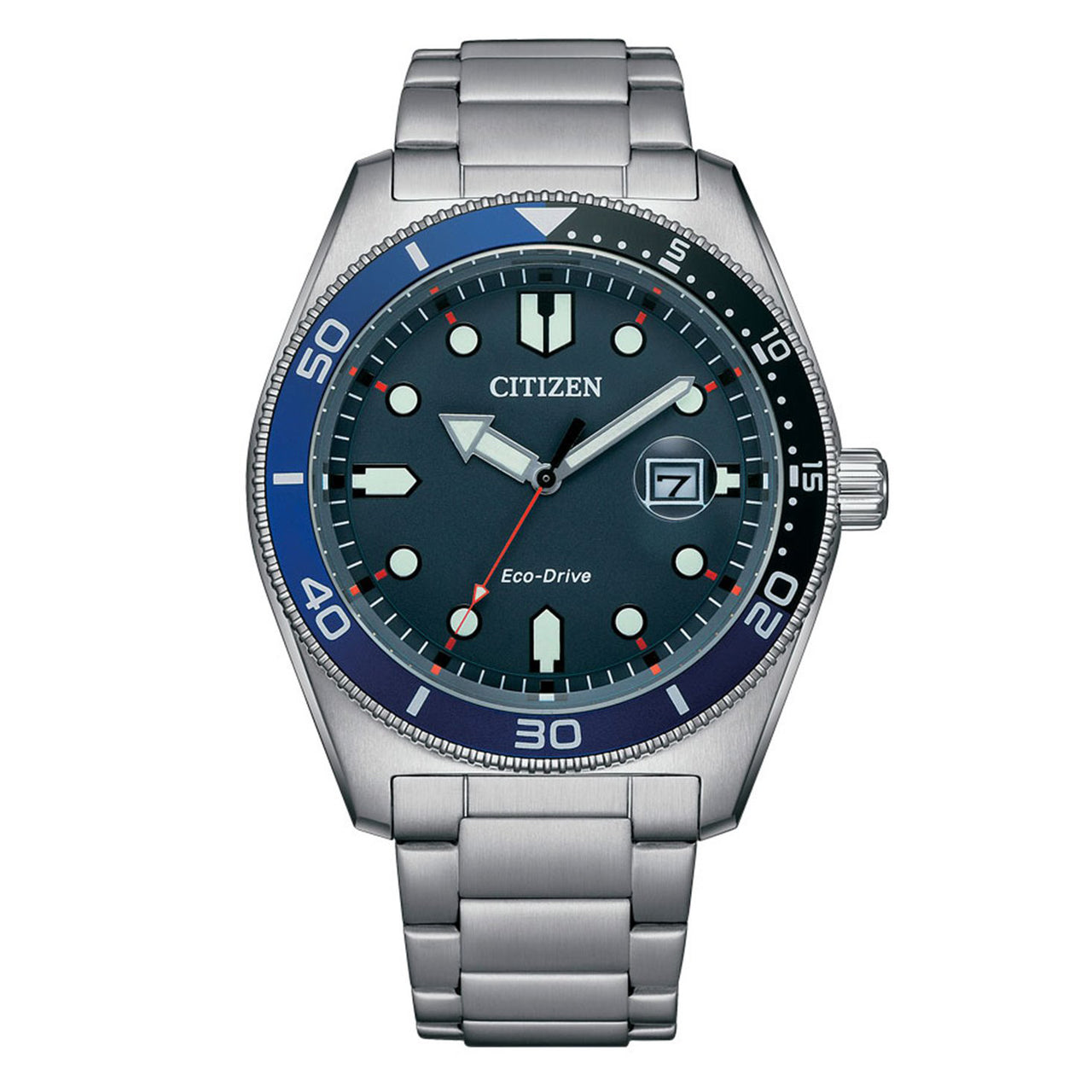 Citizen Men's Watch Eco-Drive Sport Blue Silver AW1761-89L