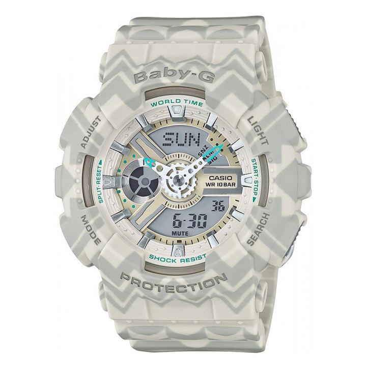 Casio Baby-G Watch Ladies Tribal Pattern Grey BA-110TP-8ADR – Watches &  Crystals