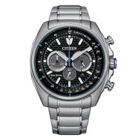 Thumbnail for Citizen Men's Watch Eco-Drive Active Chrono Black Blue CA4560-81E