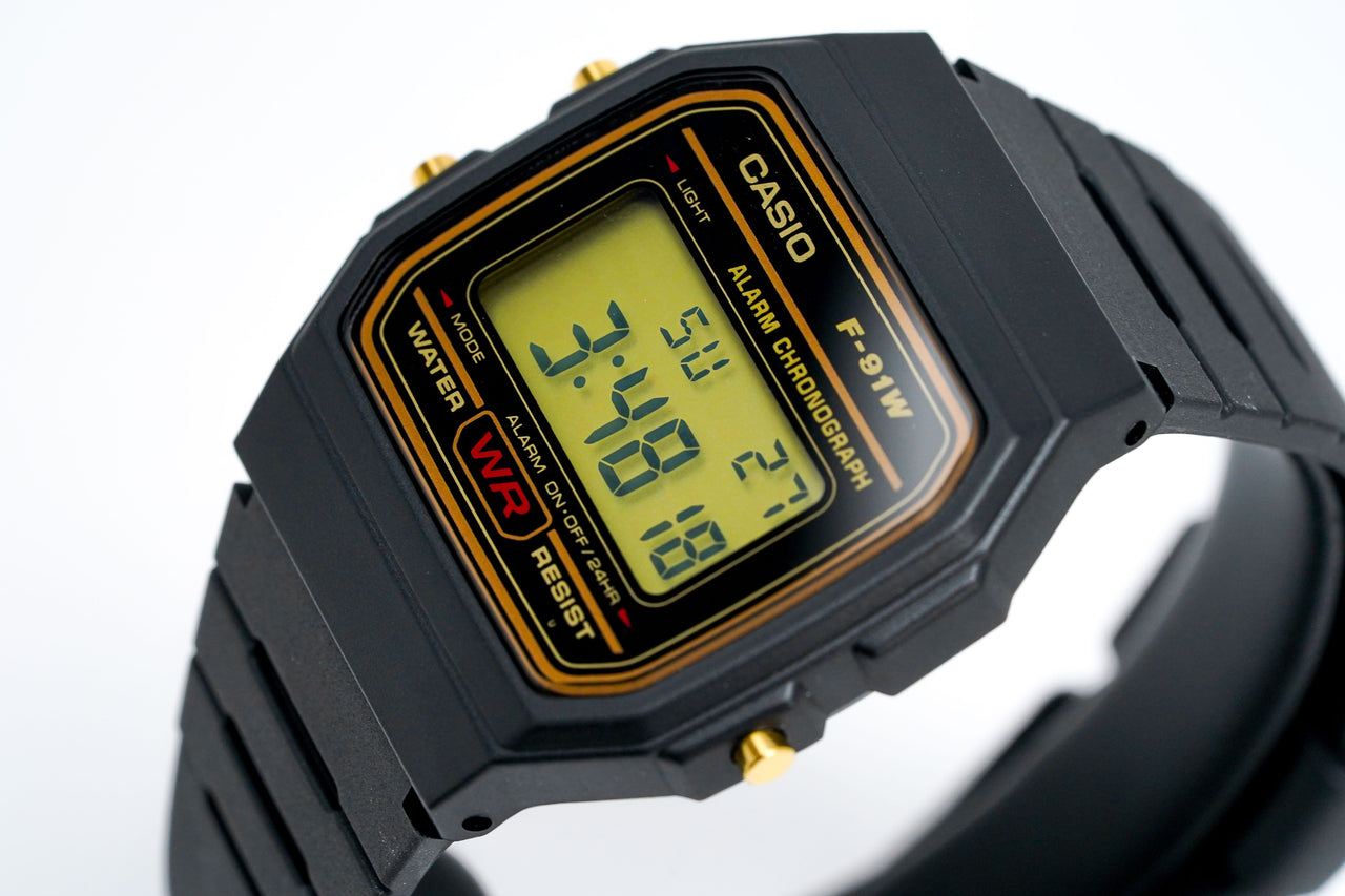 Casio Men's F91W-1 Classic Black Digital Resin Strap Watch 