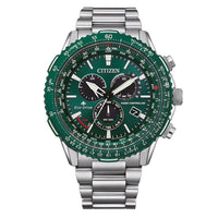 Thumbnail for Citizen Men's Watch Eco-Drive Promaster Sky Radio Controlled Chrono Green CB5004-59W