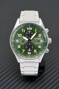 Thumbnail for Citizen Men's Watch Eco-Drive Urban Chrono Green CA0770-72X