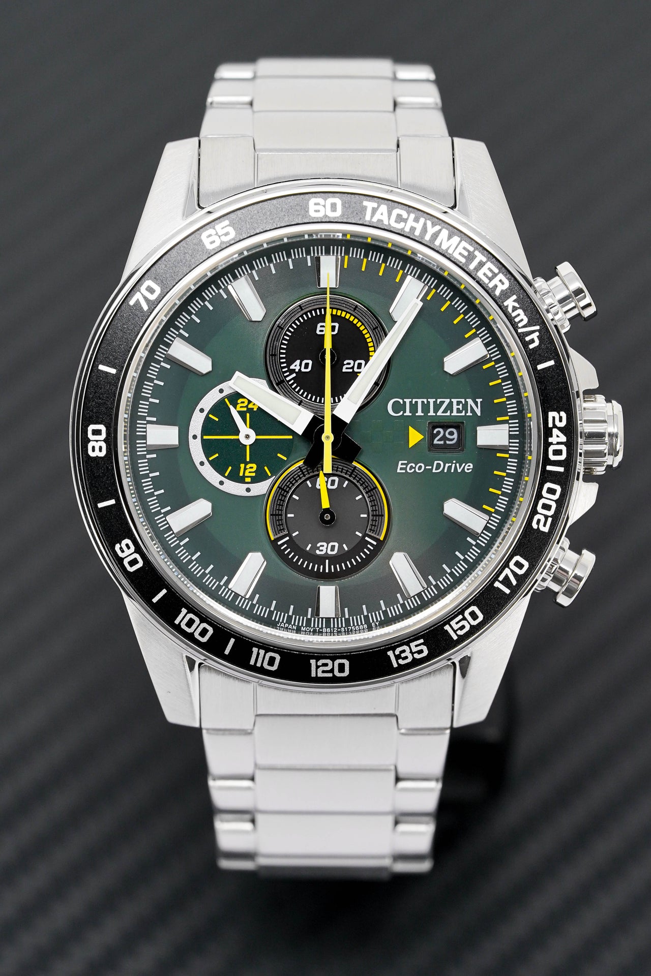 Citizen Men's Watch Eco-Drive Chrono Racing Green CA0780-87X