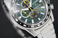 Thumbnail for Citizen Men's Watch Eco-Drive Chrono Racing Green CA0780-87X