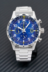 Thumbnail for Citizen Men's Watch Eco-Drive Chrono Aviator Blue CA0790-83L