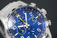 Thumbnail for Citizen Men's Watch Eco-Drive Chrono Aviator Blue CA0790-83L