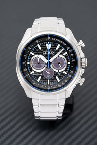 Thumbnail for Citizen Men's Watch Eco-Drive Active Chrono Black Blue CA4560-81E