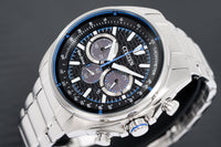 Thumbnail for Citizen Men's Watch Eco-Drive Active Chrono Black Blue CA4560-81E