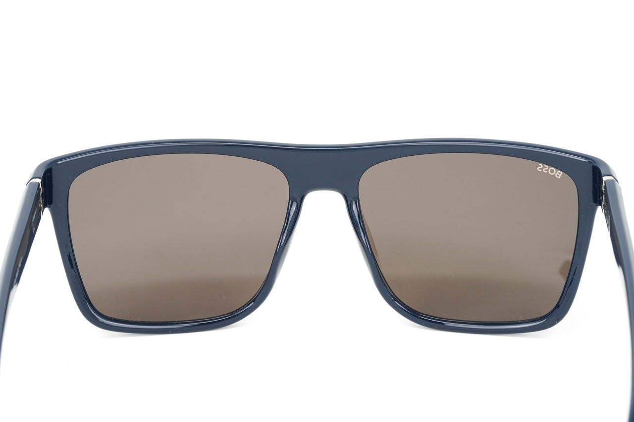 Boss by BOSS Men's Sunglasses Classic Rectangle Blue/Grey 1375/S
