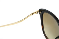 Thumbnail for Jimmy Choo Women's Sunglasses Classic Square Tortoise/Gold PEG/F/S O2V