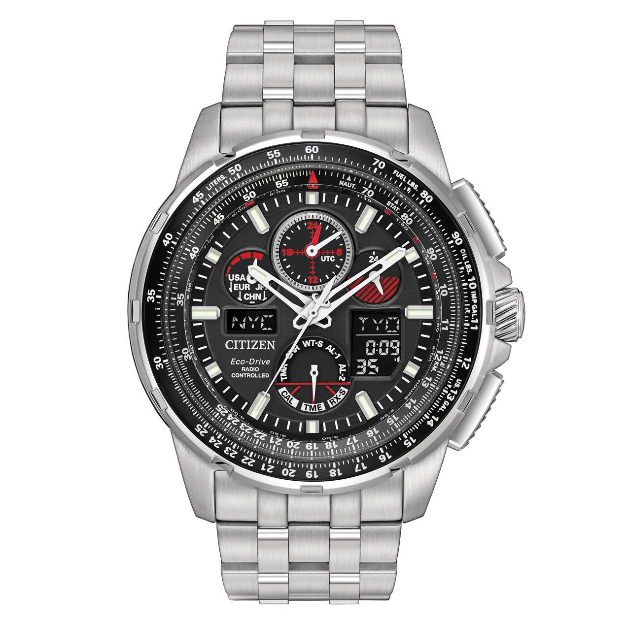 Citizen Men's Watch Skyhawk A-T Chronograph Radio Controlled Eco-Drive JY8050-51E