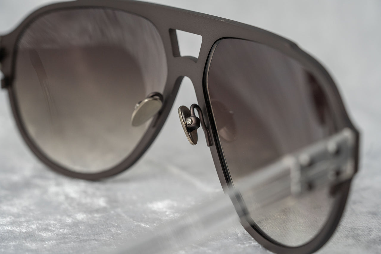 Kris Van Assche Sunglasses Dark Purple Brown and Grey