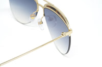 Thumbnail for Marc Jacobs Women's Pilot Sunglasses Gold Gradient Blue MARC 268/S 086 Havana