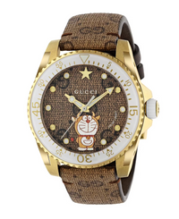 Thumbnail for Gucci Watch Dive 40mm Doraemon Gold White