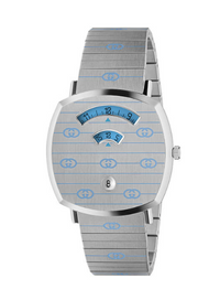 Thumbnail for Gucci Watch Grip 38mm Silver Blue