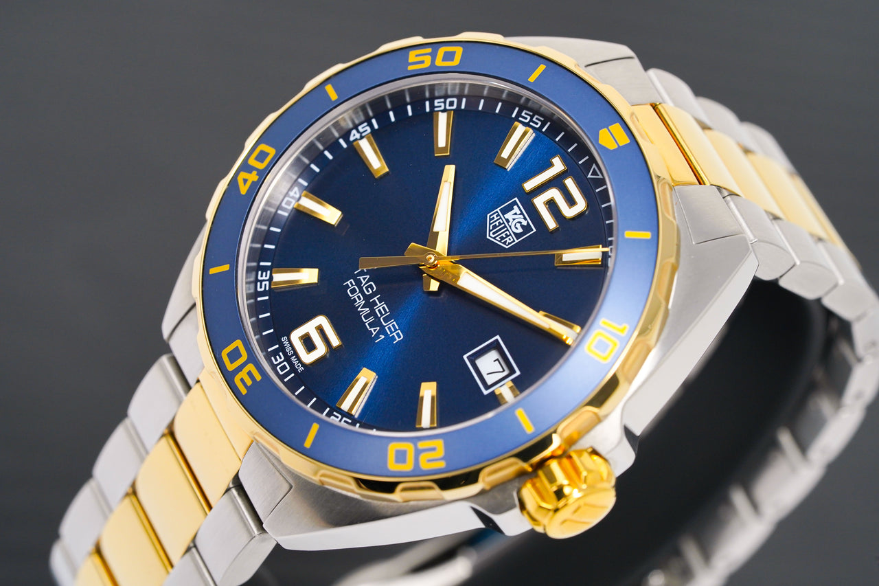 TAG Heuer Formula 1 Quartz Men's Blue Steel & Yellow Gold Watch