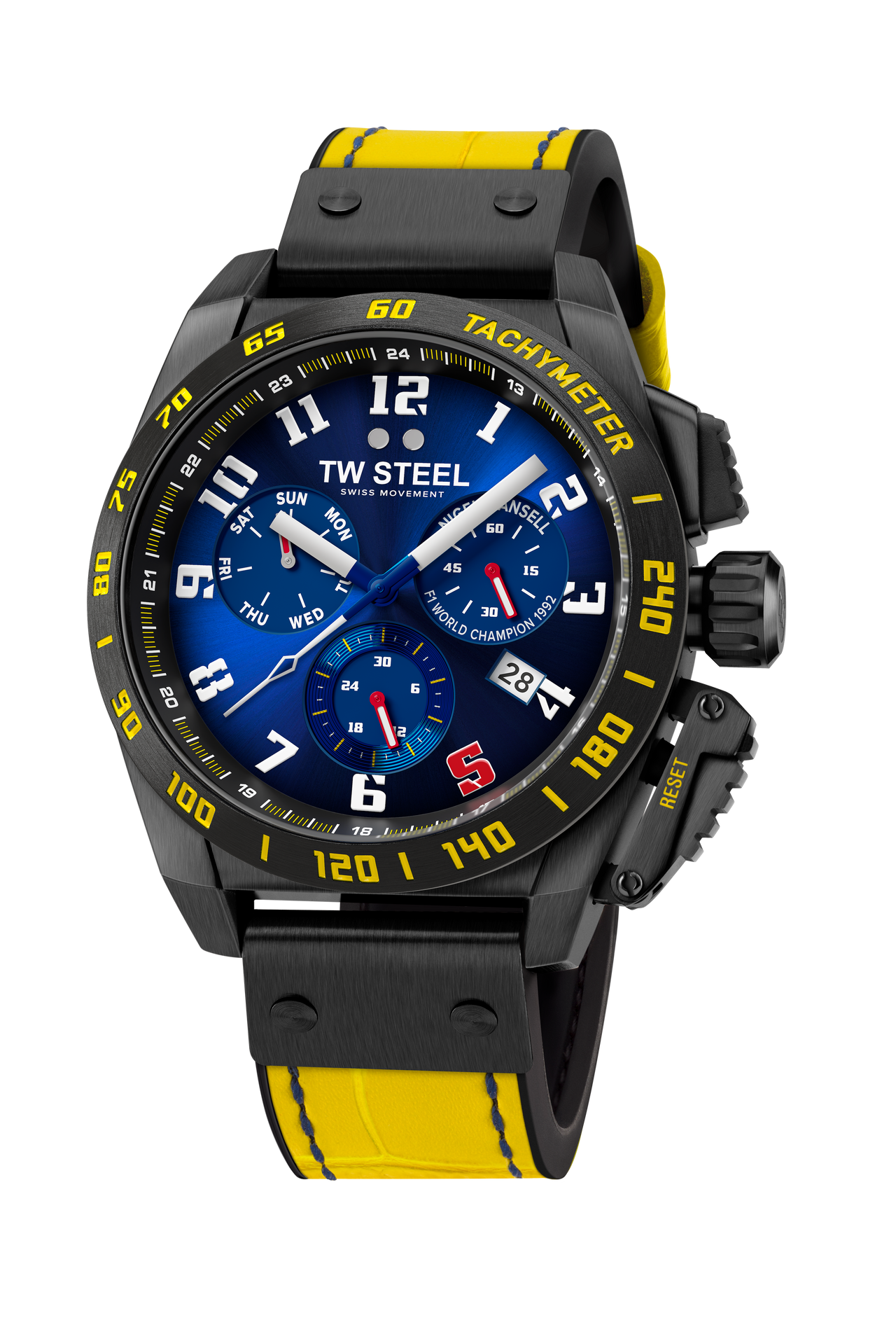 TW Steel Watch Swiss Canteen Chronograph Yellow TW1017