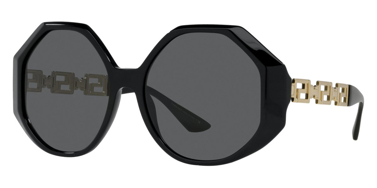 Versace Women's Sunglasses Oversized Hexagonal Black/Gold VE4395 GB1/8 –  Watches & Crystals