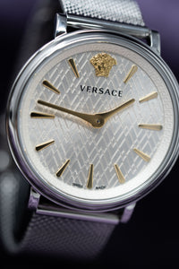 Thumbnail for Versace Ladies Watch V-Circle 38mm Silver VE8100519